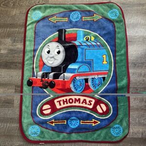 Thomas The Train Engine Vintage Fleece Baby Blanket Throw Soft Plush